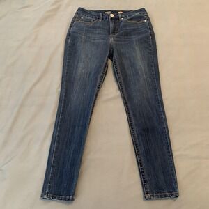 Seven7 Jeans Womens‎ 10 Blue Tummyless High Rise Skinny Stretch Denim Shaping